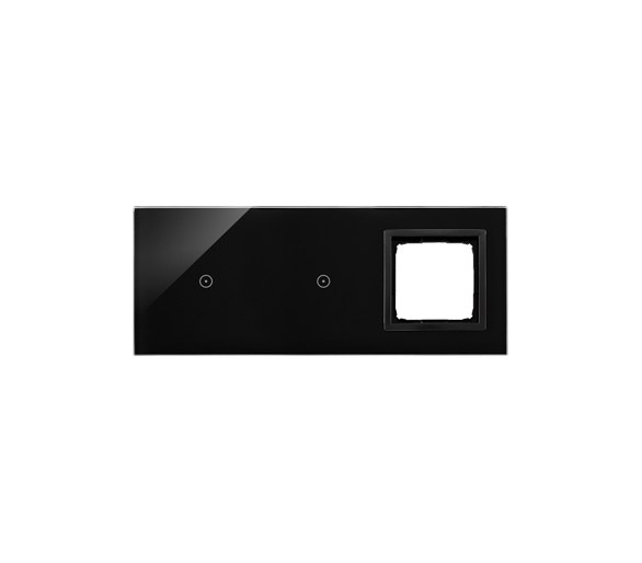Panel dotykowy 3 moduły 1 pole dotykowe, 1 pole dotykowe, otwór na osprzęt Simon 54, wulkaniczna lawa DSTR3110/75