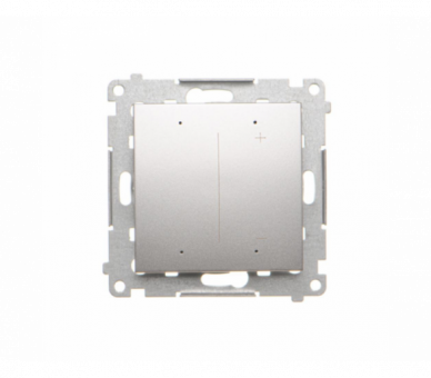Ściemniacz do pasków LED-owych 12-24 V [Wi-Fi], 120 W, (moduł), srebrny mat, metalizowany Simon GO DESW1W.01/43