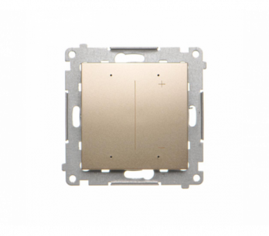 Ściemniacz do pasków LED-owych 12-24 V [Wi-Fi], 120 W, (moduł), złoty mat, metalizowany Simon GO DESW1W.01/44