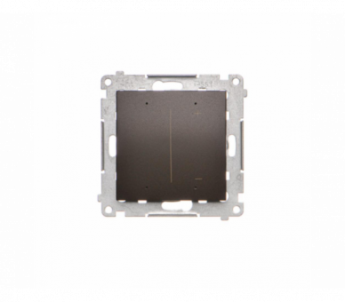 Ściemniacz do pasków LED-owych 12-24 V [Wi-Fi], 120 W, (moduł), brąz mat, metalizowany Simon GO DESW1W.01/46