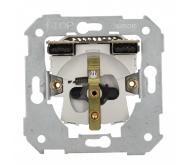 Gniazdo z ładowarką USB A+A, 16A, Prąd ład.: 2,1A Simon 82 7501458-039