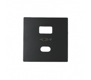Pokrywa do ładowarki USB typ A+C, grafit Simon 82 8201296-038