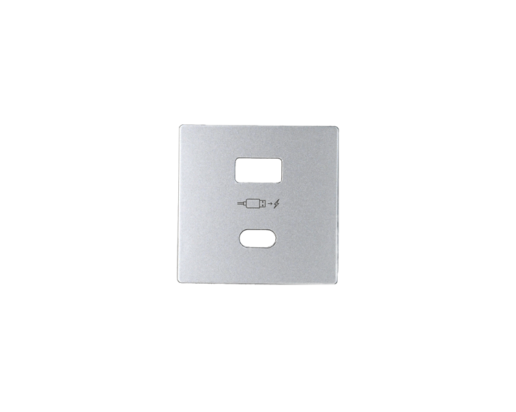 Pokrywa do ładowarki USB typ A+C, aluminium Simon 82 8201296-093 Pokrywa do ładowarki USB typ A+C, aluminium Simon 82 8201296-093