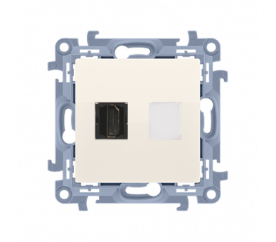 Gniazdo HDMI pojedyncze, kremowy Simon 10 CGHDMI.01/41