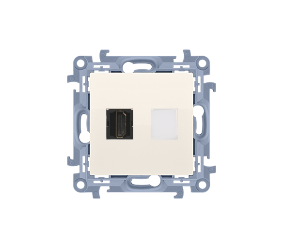 Gniazdo HDMI pojedyncze, kremowy Simon 10 CGHDMI.01/41