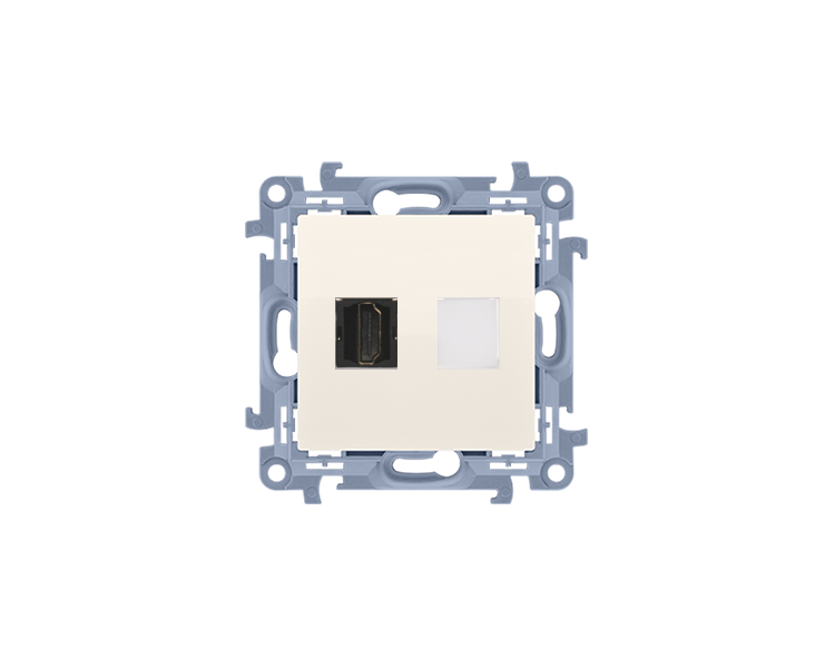 Gniazdo HDMI pojedyncze, kremowy Simon 10 CGHDMI.01/41 Gniazdo HDMI pojedyncze, kremowy Simon 10 CGHDMI.01/41