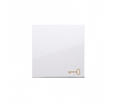 Klawisz pojedynczy z piktogramem klucza do łączników i przycisków biały DKWK1/11