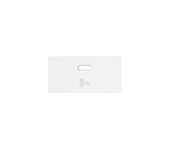 Pokrywa ładowarki USB C, biały, USB: C Simon 100 10001197-230
