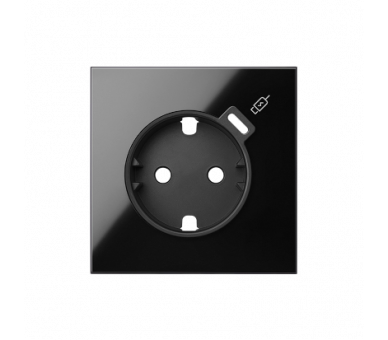 Pokrywa do gniazda Schuko z zintegrowaną ładowarką 1xUSB C, czarny, USB: C Simon 100 10000050-138