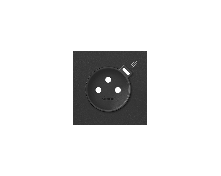 Pokrywa do gniazda z zintegrowaną ładowarką 1xUSB C, czarny mat, USB: C, Prąd ład.: 2,1A Simon 100 10000169-238 Pokrywa do gniazda z zintegrowaną ładowarką 1xUSB C, czarny mat, USB: C, Prąd ład.: 2,1A Simon 100 10000169-238