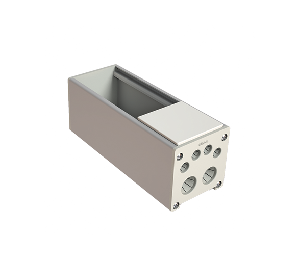 Podstawa, OFIBLOK COMPACT, 2×K45, czysta biel Simon KFC202/9