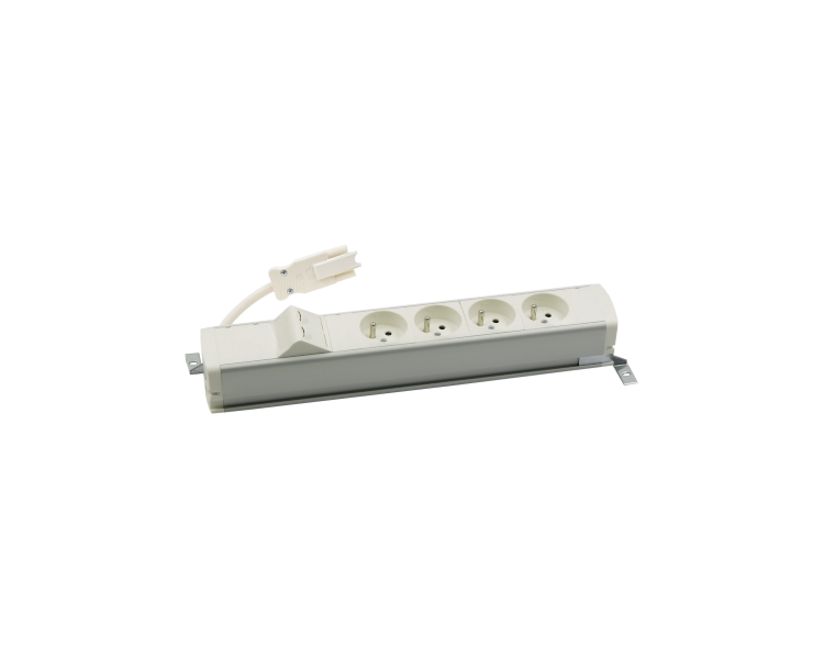 Listwa zasilająca standardowa zest: 4x250V typ E + plakietka 2xRJ45 z mocowaniem Keystone, szybkozłącze w układzie Wieland, aluminium biały Simon 480 48110E400K00000-30 Listwa zasilająca standardowa zest: 4x250V typ E + plakietka 2xRJ45 z mocowaniem Keystone, szybkozłącze w układzie Wieland, aluminium biały Simon 480 48110E400K00000-30