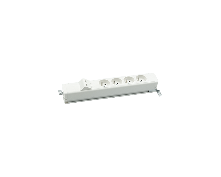 Listwa zasilająca standardowa zest: 4x250V typ E + plakietka 2xRJ45 z mocowaniem Keystone, zaciski śrubowe, aluminium biały Simon 480 48130E400K00000-30 Listwa zasilająca standardowa zest: 4x250V typ E + plakietka 2xRJ45 z mocowaniem Keystone, zaciski śrubowe, aluminium biały Simon 480 48130E400K00000-30