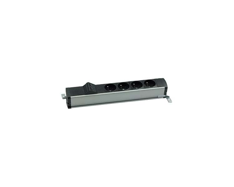Listwa zasilająca standardowa zest: 4x250V typ E + plakietka 2xRJ45 z mocowaniem Keystone, zaciski śrubowe, aluminium czarny Simon 480 48130E400K00000-40 Listwa zasilająca standardowa zest: 4x250V typ E + plakietka 2xRJ45 z mocowaniem Keystone, zaciski śrubowe, aluminium czarny Simon 480 48130E400K00000-40