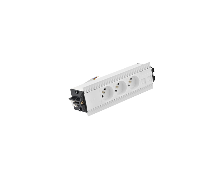 Mediaport Indesk: 3x250V typ E+ plakietka 2xRJ45 z mocowaniem Keystone, przewód 15 cm, biały Simon 480 48530E300K00000-33 Mediaport Indesk: 3x250V typ E+ plakietka 2xRJ45 z mocowaniem Keystone, przewód 15 cm, biały Simon 480 48530E300K00000-33