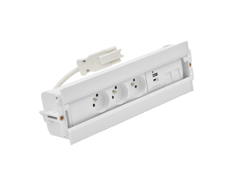 Mediaport Spinner: 3x250V typ E+ładow.USB A-C+ plakietka 2xRJ45 z mocowaniem Keystone, szybkozłącze w układzie Wieland, biały Simon 480 48610E30BK00000-33 Mediaport Spinner: 3x250V typ E+ładow.USB A-C+ plakietka 2xRJ45 z mocowaniem Keystone, szybkozłącze w układzie Wieland, biały Simon 480 48610E30BK00000-33