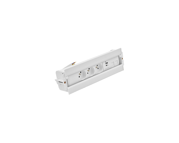 Mediaport Spinner: 3x250V typ E+ładow.USB A-C+ plakietka 2xRJ45, łącz. kabel z mocowaniem Keystone, przewód 10 cm, biały Simon 48630E30BK00000-33 Mediaport Spinner: 3x250V typ E+ładow.USB A-C+ plakietka 2xRJ45, łącz. kabel z mocowaniem Keystone, przewód 10 cm, biały Simon 48630E30BK00000-33