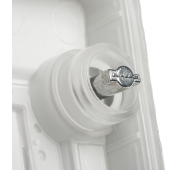 Gniazdo zasilające natynkowe pojedyncze z ochroną styków TEKNO IP65 szare