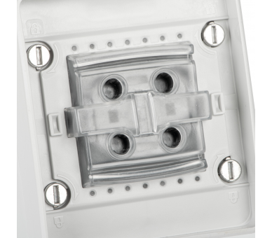 Łącznik podwójny uniwersalny TEKNO IP65 szary