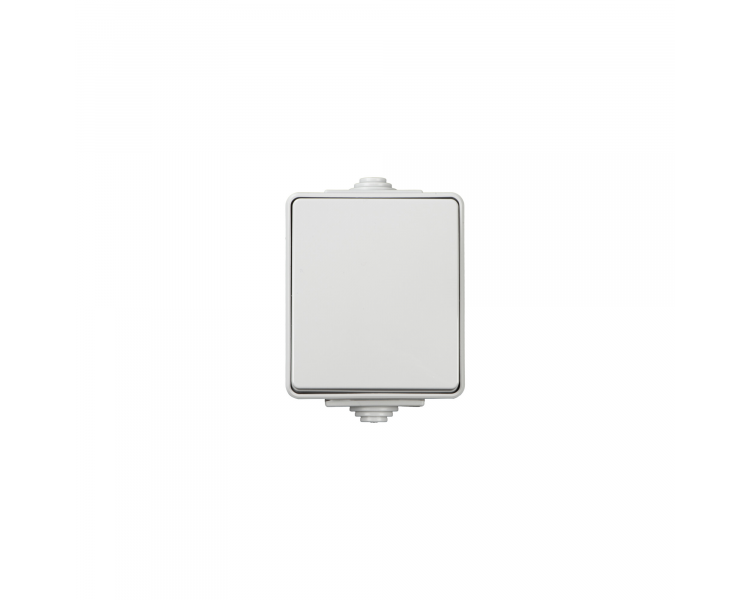 Przycisk pojedynczy zwierny dzwonkowy TEKNO IP65 szary