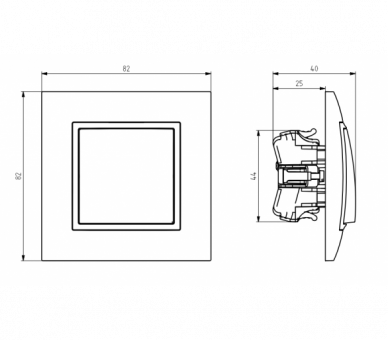 Łącznik podwójny krzyżowy Biały Ospel Aria