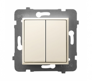 Łącznik podwójny krzyżowy Ecru Ospel Aria