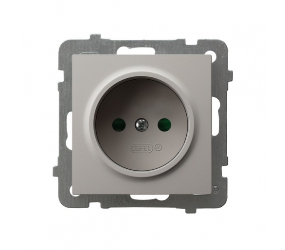Gniazdo pojedyncze z przesłonami torów prądowych Kaszmir Ospel As