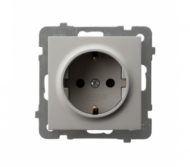 Gniazdo pojedyncze z uziemieniem schuko Kaszmir Ospel As
