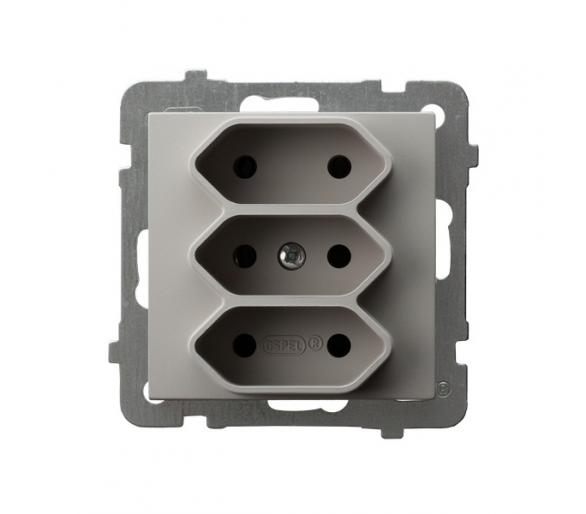 Gniazdo potrójne EURO Kaszmir Ospel As