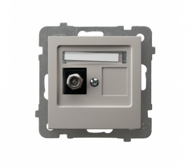 Gniazdo antenowe typu F pojedyncze Kaszmir Ospel As