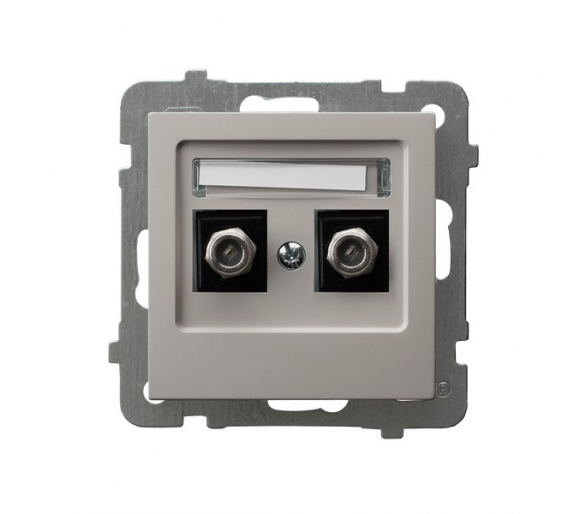 Gniazdo antenowe typu F podwójne Kaszmir Ospel As