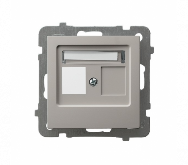 Obudowa gniazda pojedynczego typu Keystone prosta Kaszmir Ospel As