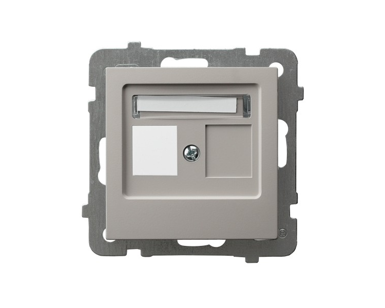 Obudowa gniazda pojedynczego typu Keystone prosta Kaszmir Ospel As