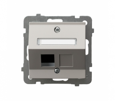 Obudowa gniazda pojedynczego typu Keystone skośna Kaszmir Ospel As