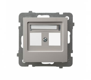 Obudowa gniazda podwójnego typu Keystone prosta Kaszmir Ospel As