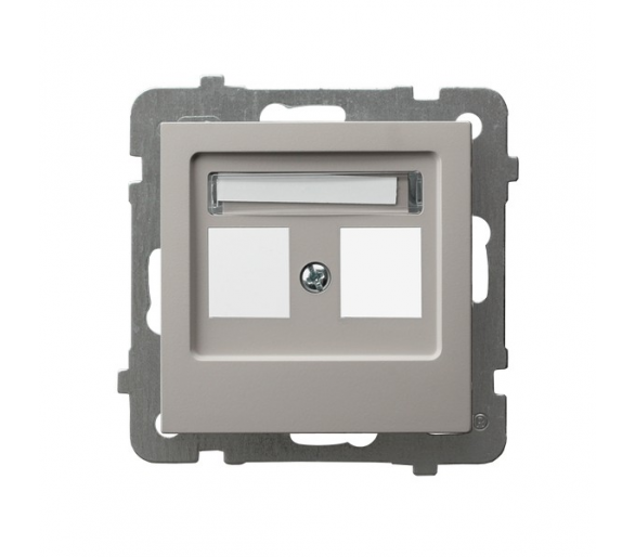 Obudowa gniazda podwójnego typu Keystone prosta Kaszmir Ospel As