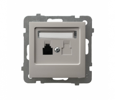 Gniazdo telefoniczne pojedyncze Kaszmir Ospel As