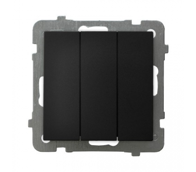 Łącznik potrójny Czarny matowy Ospel As