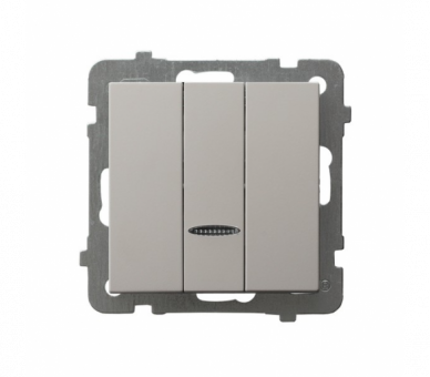 Łącznik potrójny z podświetleniem niebieskim Kaszmir Ospel As