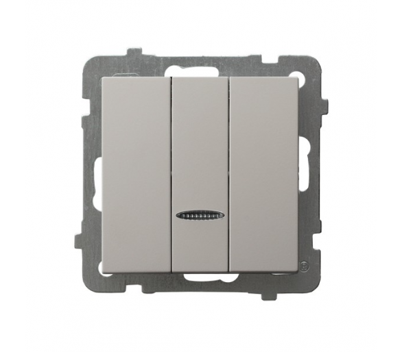 Łącznik potrójny z podświetleniem niebieskim Kaszmir Ospel As