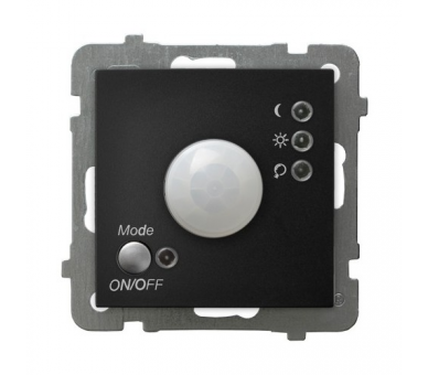 Elektroniczny czujnik ruchu Czarny matowy Ospel As