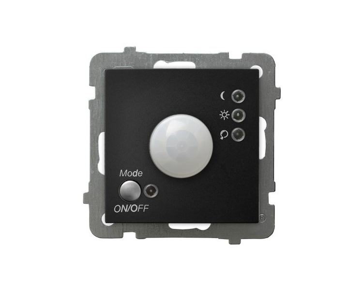 Elektroniczny czujnik ruchu Czarny matowy Ospel As