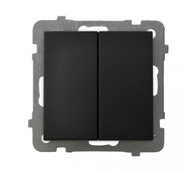 Łącznik podwójny zwierny Czarny matowy Ospel As