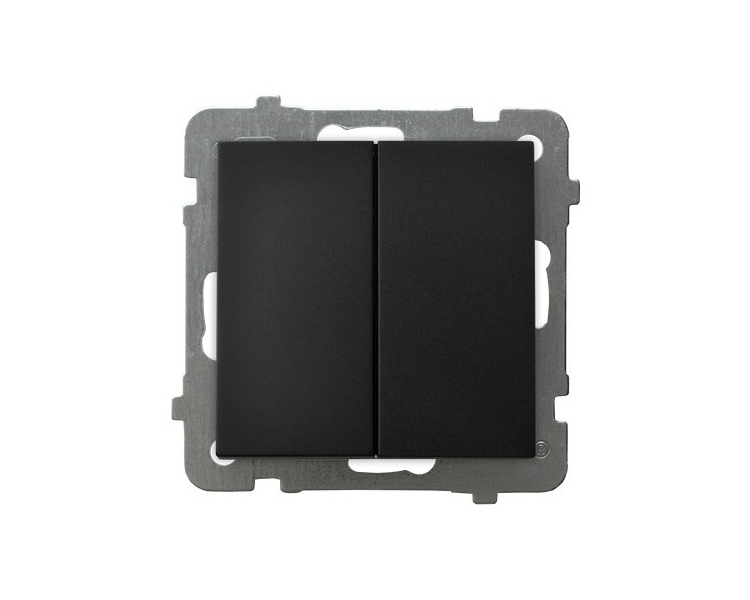 Łącznik podwójny krzyżowy Czarny matowy Ospel As