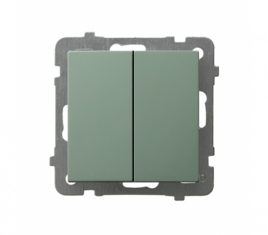 Łącznik dwugrupowy świecznikowy Zielony mat Ospel As