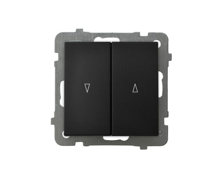 Łącznik żaluzjowy, zwierny Czarny matowy Ospel As