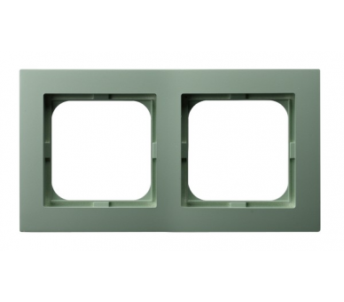 Ramka podwójna Zielony mat Ospel As