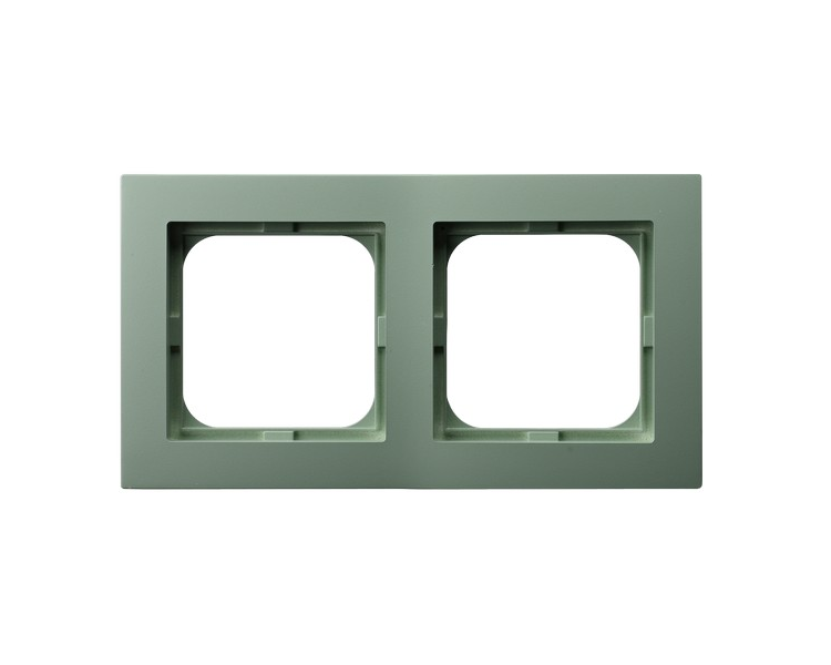 Ramka podwójna Zielony mat Ospel As