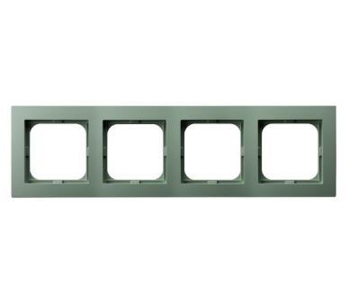Ramka poczwórna Zielony mat Ospel As