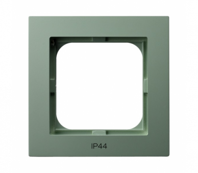 Ramka pojedyncza do łączników IP-44 Zielony mat Ospel As